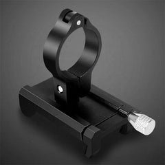 Aluminium Alloy Bicycle Phone Holder Handlebar Mount For Bike Motorcycle - Black