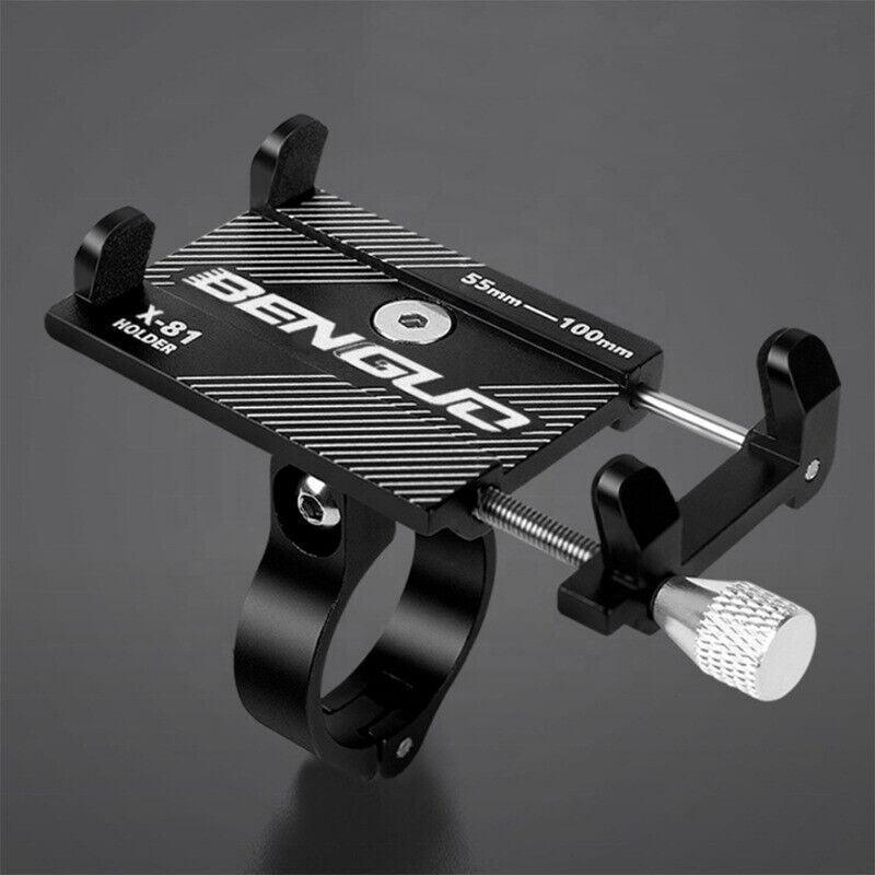 Aluminium Alloy Bicycle Phone Holder Handlebar Mount For Bike Motorcycle - Black