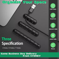 Value Pack Usb Charge Cable Holder Desk Cable Clips Organizer Cord Management - 5 Clips