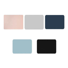 Leather Mouse Pad 30x25.5cm Waterproof Gaming Desk Mat Anti Slip Rubber Mousepad - Black