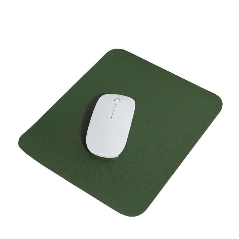 Pu Leather Gaming Mouse Pad Desk Mat Anti-Slip Speed Mousepad 22X22Cm Waterproof - Grey