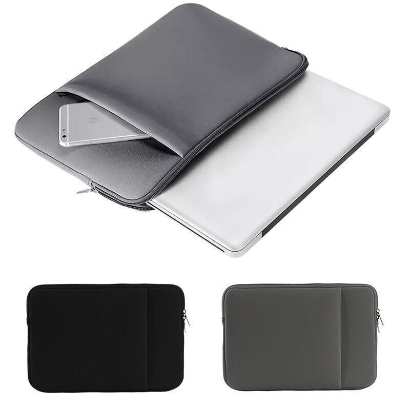 Black Laptop MacBook NoteBook Sleeve Bag Travel Carry Case Cover 13 14 15 16 Inch - 13Inch