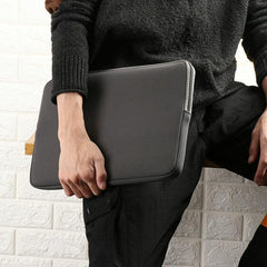 Grey Laptop Macbook Notebook Sleeve Bag Travel Carry Case Cover For 11 13 14 15 Inch Lap Top - 14Inch