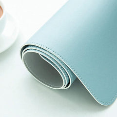 60*30Cm Leather Mouse Pad Gaming Waterproof Mousepad Desk Mat Anti-Slip Rubber - Dark Blue