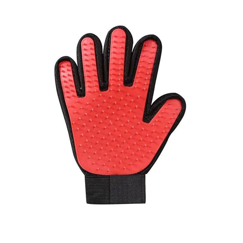 Pet Dog Cat Massage Hair Removal Grooming Comb Touch Cleaning Brush Magic Glove - Green Right Hand