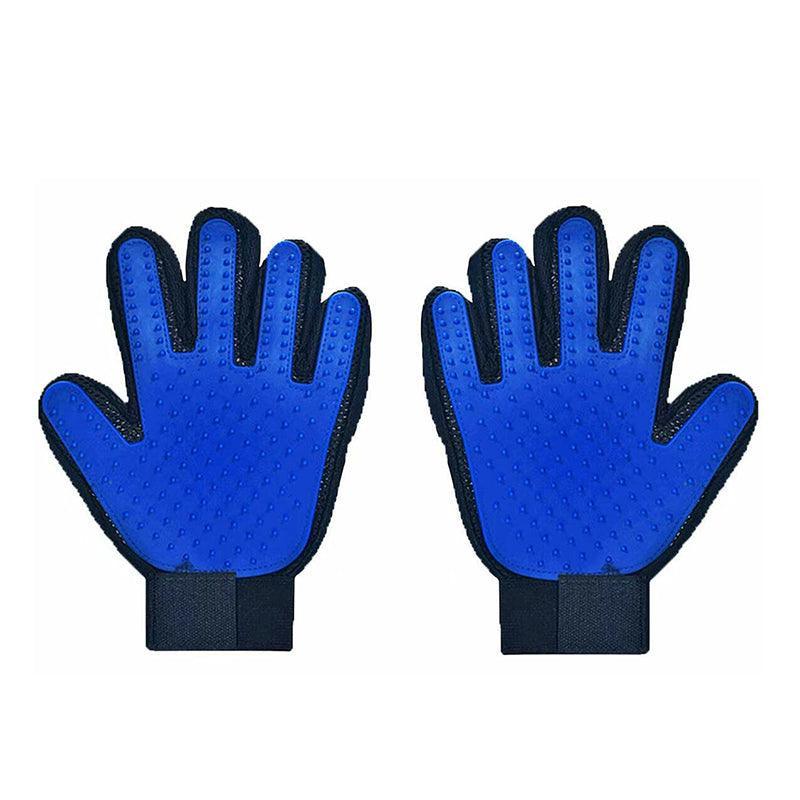 Pet Dog Cat Massage Hair Removal Grooming Comb Touch Cleaning Brush Magic Glove - Red Right Hand