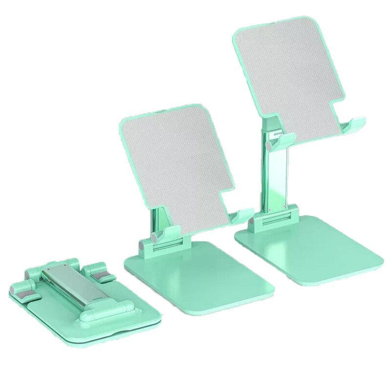 Foldable Adjustable Universal Desk Stand Holder For Mobile Phone Tablet Portable - Black