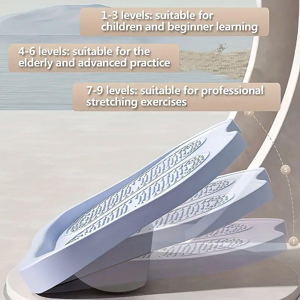 Portable Folding Stretch Board Fitness Pedal Slant Calf Ligament Trainer Tool - Purple