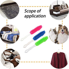 3PCS Pet Hair Remove Brush Car Detailing Brush Portable Dog Rubber Massage Brush