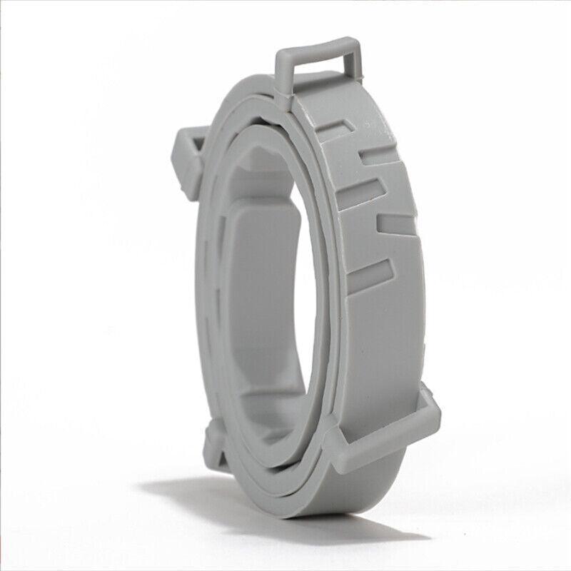 Adjustable Flea and Tick Collar for Dogs and Cats with Natural Repellent - Grey