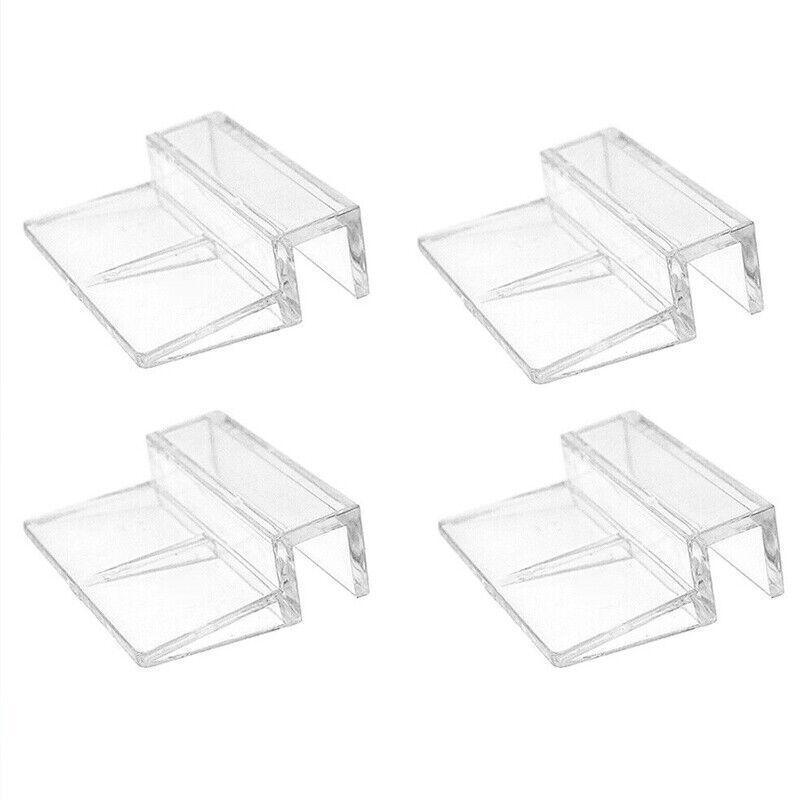 4Pcs Plastic Clips Glass Cover Support Holder Aquarium Fish Tank 6/8/10/12Mm New - 10MM