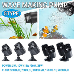 Aquarium Wave Maker Fish Tank Water Circulation Pump Powerhead with Suction Cup - 200M 10W