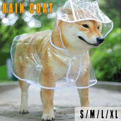 Puppy Waterproof Pet Dog Raincoat Jacket Clothes Vest Rain Coat Outdoor Hoodies White - XL