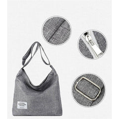 Womens Large Canvas Handbag Ladies Travel Messenger Shoulder Bag Hobo Tote Purse - Yellow