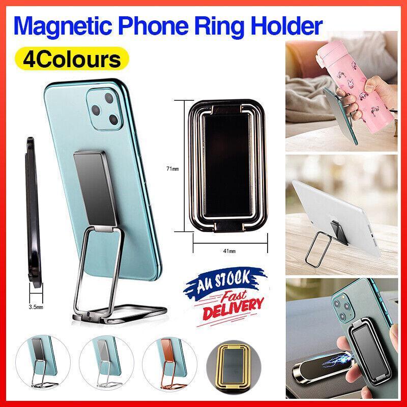 Universal Phone Ring Grip Holder Back Mount Stand for Smartphones and Tablets - Gold