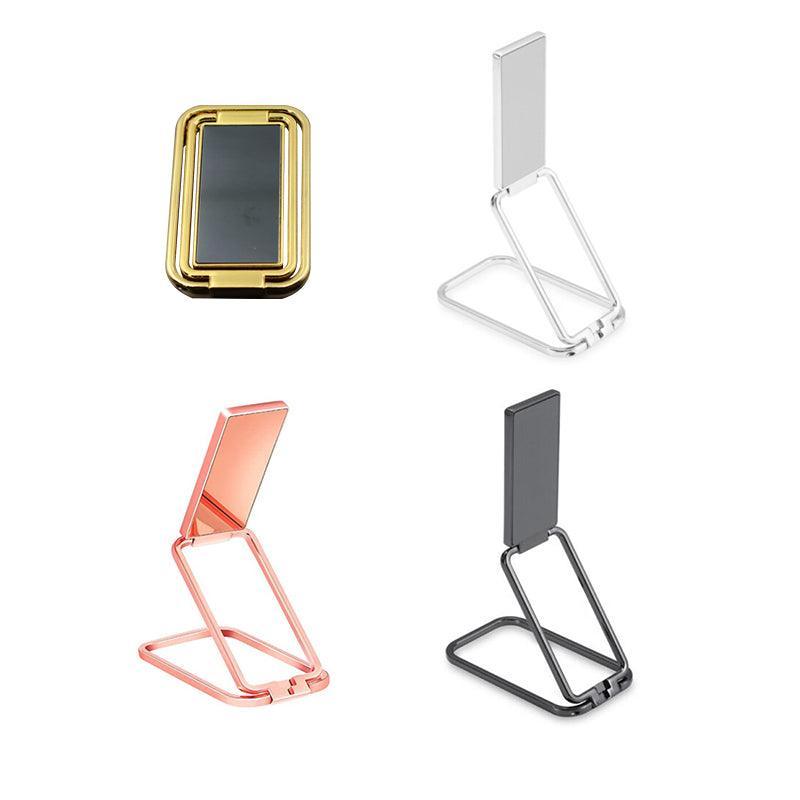 Universal Phone Ring Grip Holder Back Mount Stand for Smartphones and Tablets - Silver
