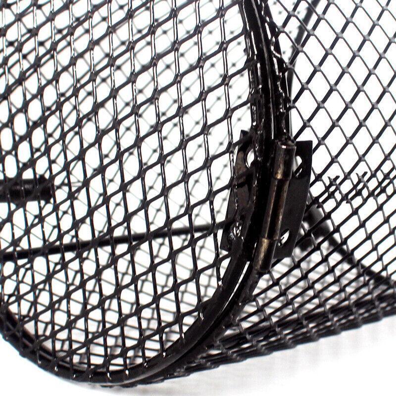 Round Reptile Heat Lamp Light Bulb Mesh Cage Protector  Enclosure 11.5X15.5Cm Au