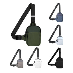 Sports Chest Bag Crossbody Backpack Mini Fashion Satchel for Outdoor Travel - Dark Blue