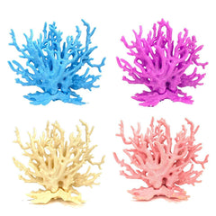 Soft Coral Realistic Water Plants Aquarium Decoration Fish Tank Seawater Set - Blue