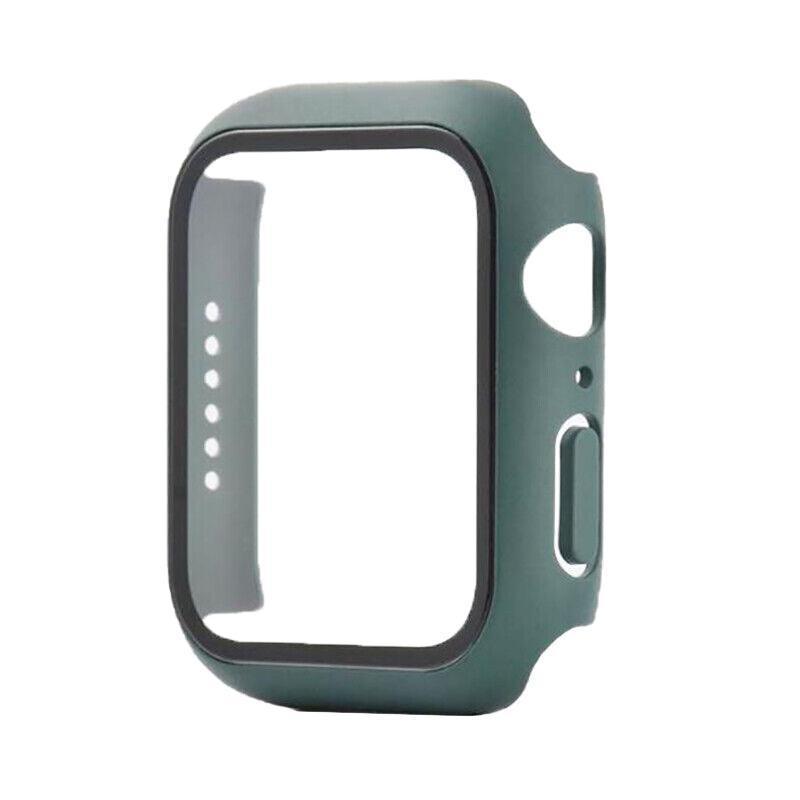 For Apple Watch iWatch Series SE 6 5 4 3 2 1 Case Full Glass Cover 40mm - Blue