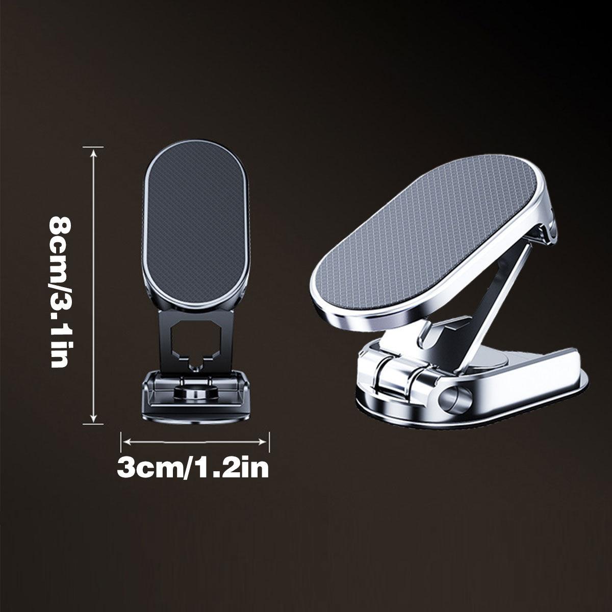 Universal 720 Degree Rotatable Car Mount Phone Holder for Dashboard and Windscreen - Black