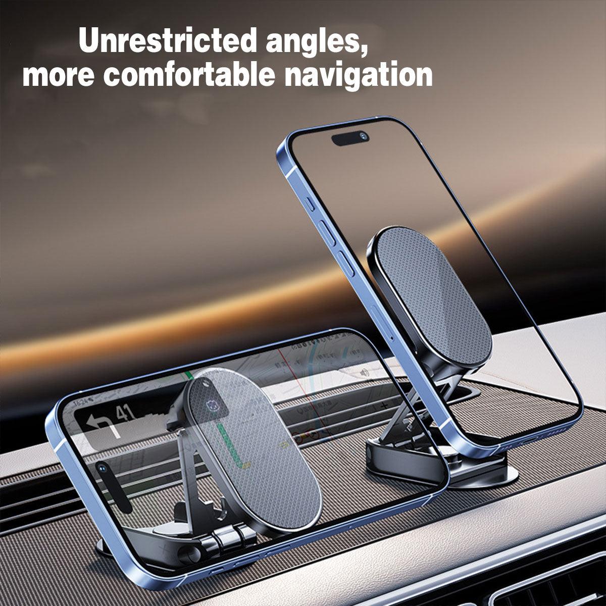 Universal 720 Degree Rotatable Car Mount Phone Holder for Dashboard and Windscreen - Black