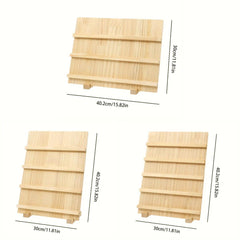 Wooden Earrings Display Rack Multi Tier Jewelry Stand Organizer Earrings Holder - 3-Tier