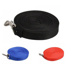 50Ft/15M Long Dog Lead Pet Puppy Leash Training Obedience Recall Walk Tracking - Red