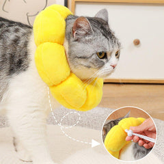 Sunflower Elizabeth Collar for Cats and Dogs Anti Licking Sterilization Headgear - L