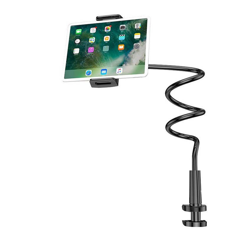 Adjustable Flexible Phone Tablet Holder with Clamp for Bed Desk Mount Use - White