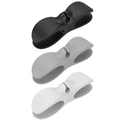 Wire Cable Organizer Holder Cord Wrapper Winder For Kitchen Appliances Computer - 3PCS Grey