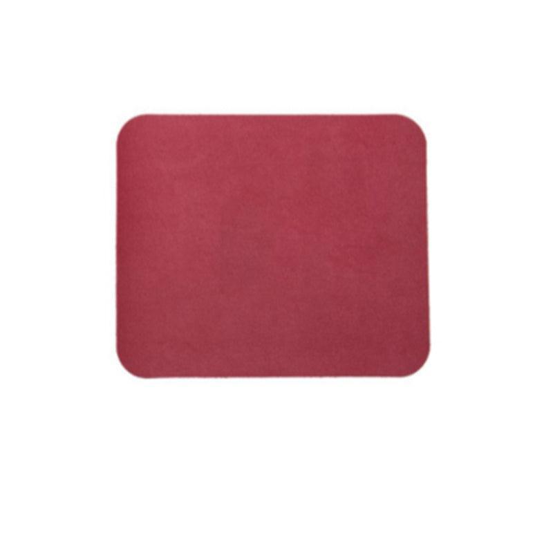 Leather Mouse Pad Gaming Waterproof Desk Mat 25 x 21cm Anti Slip - Wine Red