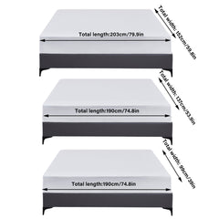 Waterproof Mattress Protector Fitted Sheet Bed Cover for Single King Single Double Queen - 99x190cm