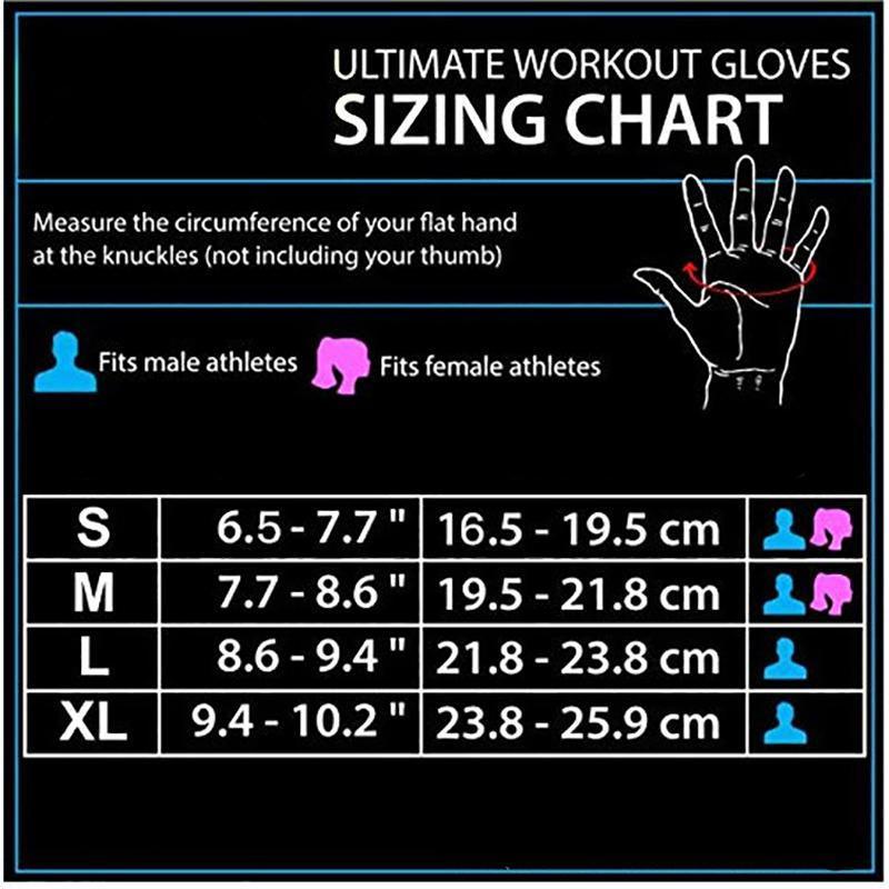 Weight Lifting Training Gloves Women Men Fitness Sports Body Building Gym Gloves - L
