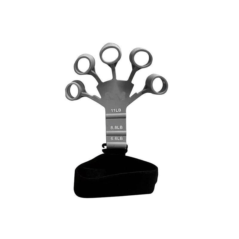 Finger Exerciser Strength Gripper Forearm Trainer Hand Grip Strengthener Therapy - 2# Black (21LB)