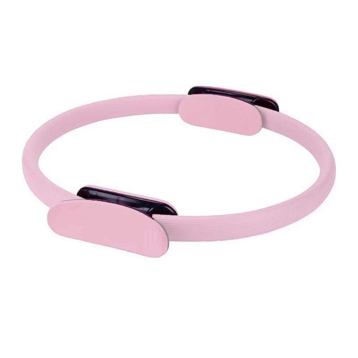 6 Colours Pilates Yoga Ring Magic Circle Fitness Equipment for Toning Slim Legs - Pink