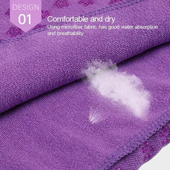 Non Slip Yoga Towel Mat Microfiber Fitness Gym Exercise Blanket with Carry Bag - Orange