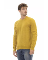 Alpha Studio Men's Yellow Wool Sweater - 52 IT