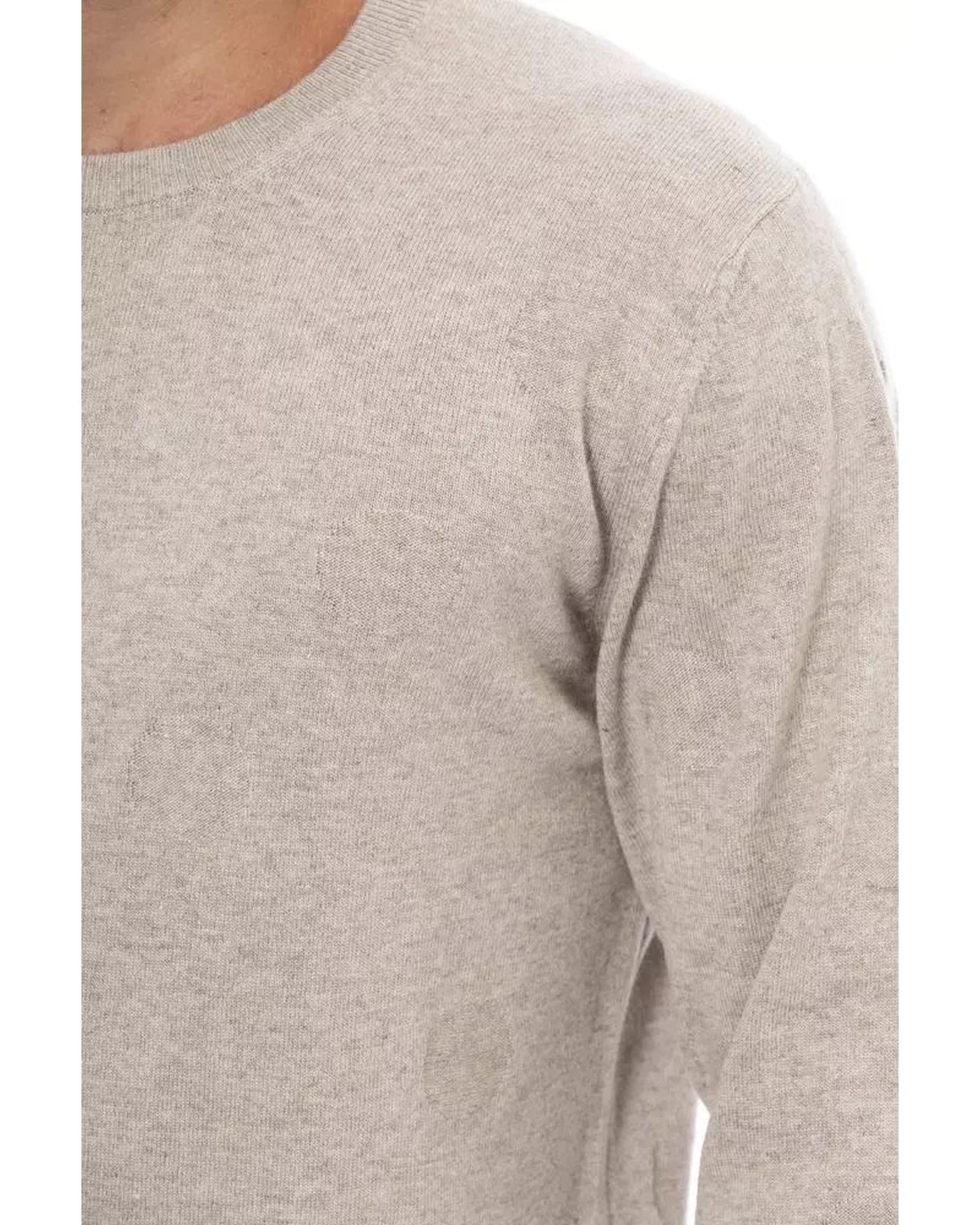 Alpha Studio Men's Beige Viscose Sweater