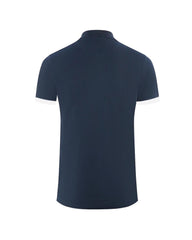 Aquascutum Men's Blue Cotton Polo Shirt