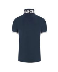 Aquascutum Men's Blue Cotton Polo Shirt