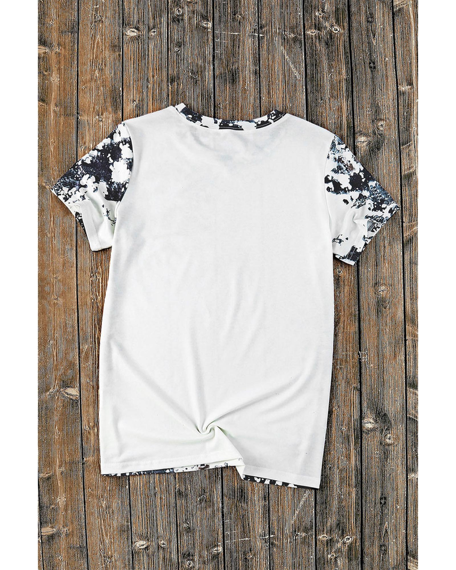 Azura Exchange Dyed Bleached T-Shirt - L