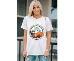 Azura Exchange Autumn Vibes Pumpkin Graphic T-shirt - XL