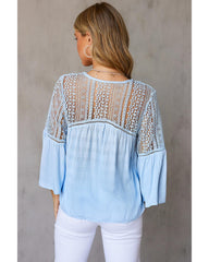 Azura Exchange Du Jour Crochet Blouse - XL