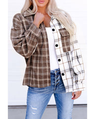 Azura Exchange Plaid Oversized Shirt - M