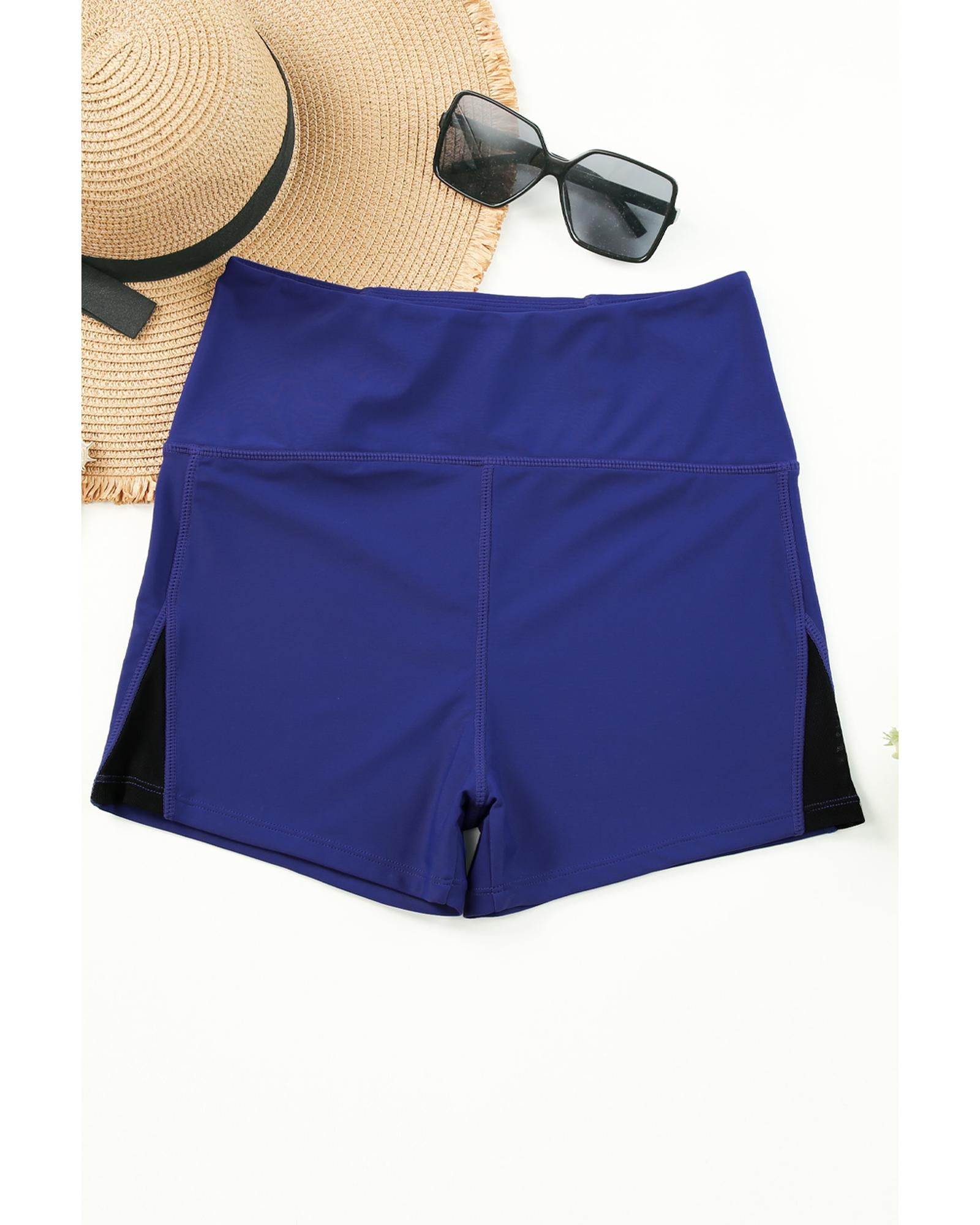 Azura Exchange Cutout Patchwork Swim Shorts