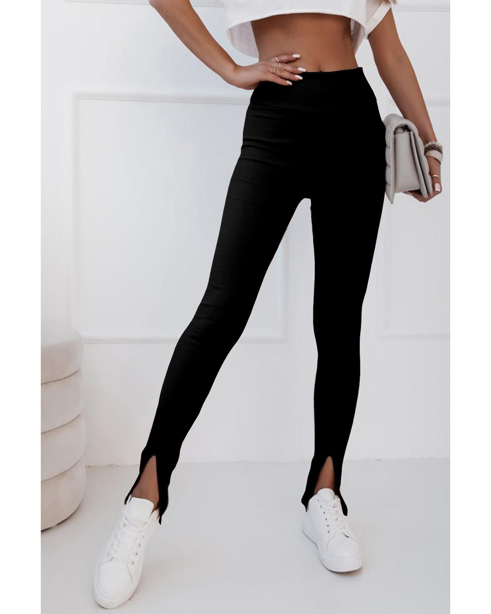 Azura Exchange High Waist Slit Leggings - M