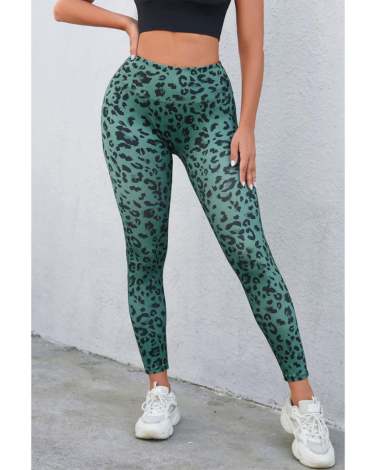 Azura Exchange Leopard Print Active Leggings - M