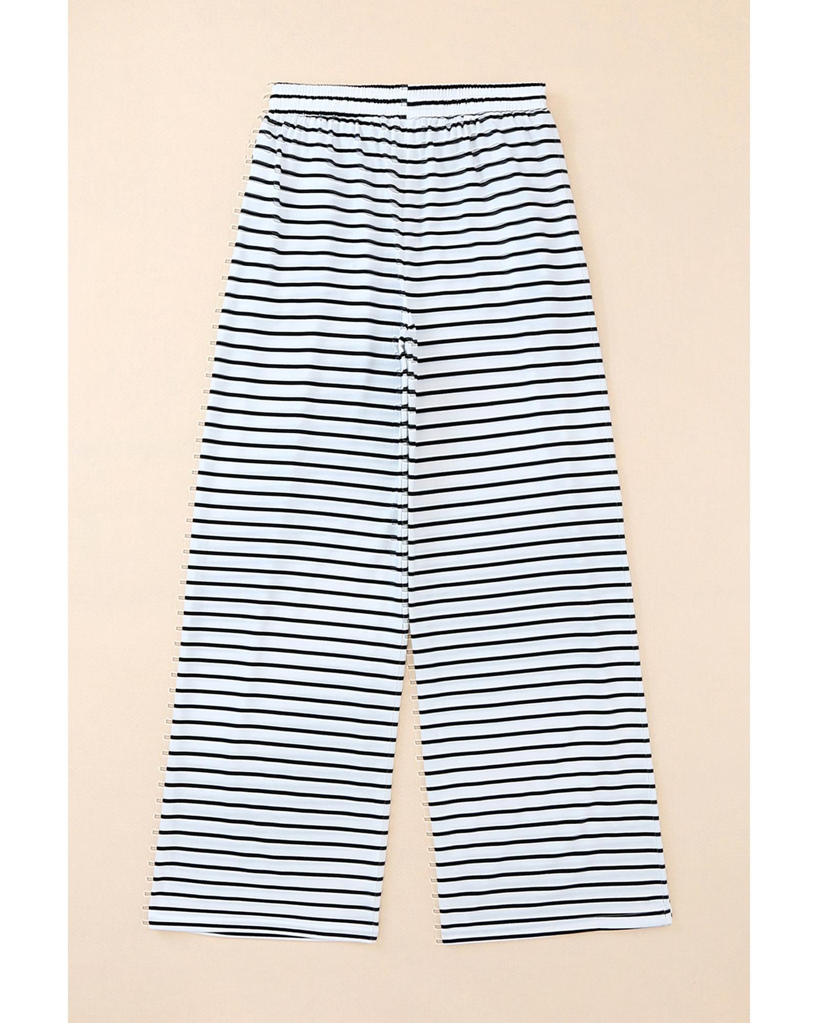 Azura Exchange Striped Wide Leg Pants - XL