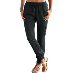 Azura Exchange Slim Fit Drawstring High Waist Joggers